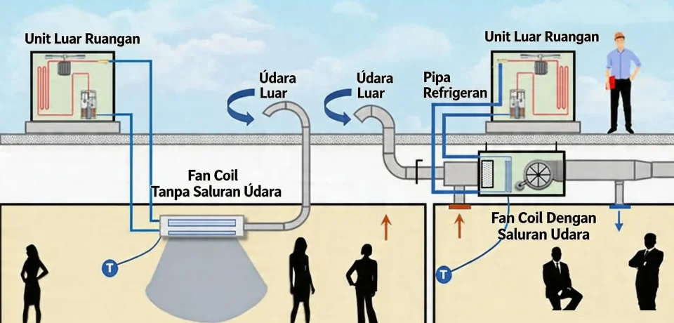 Sistem Kerja AC Split Duct