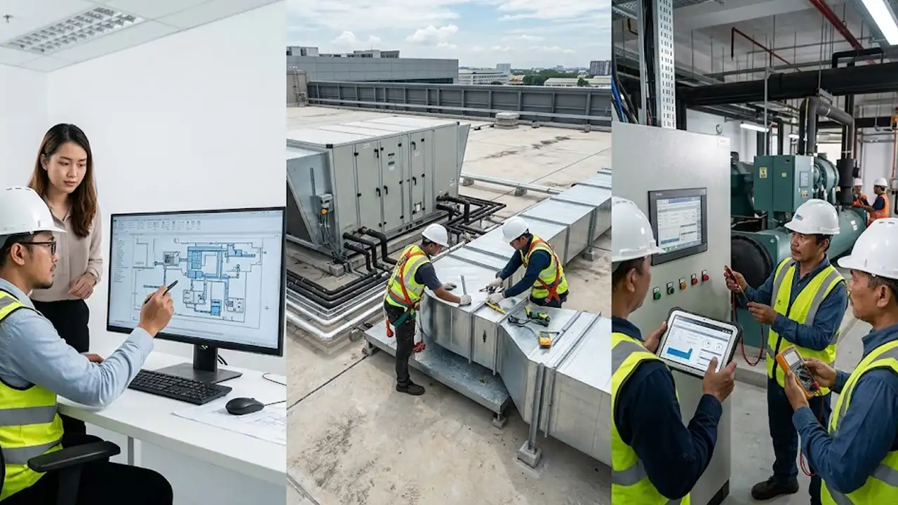 Jasa Instalasi Sistem HVAC dari Desain hingga Commissioning